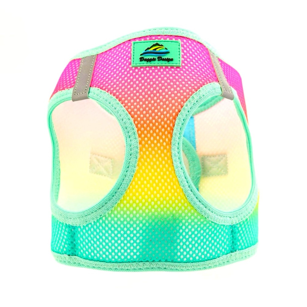 Doggie Design Choke-Free Dog Harness Beach Party Ombre XX-Small NWOT